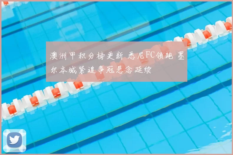 澳洲甲积分榜更新 悉尼FC领跑 墨尔本城紧追争冠悬念延续