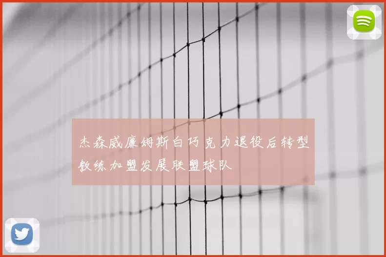 杰森威廉姆斯白巧克力退役后转型教练加盟发展联盟球队